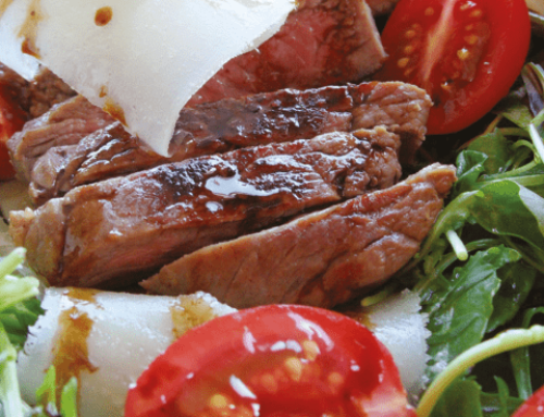 ENTRECOTE SALADE MET BALSAMICO EN WITTE TRUFFEL