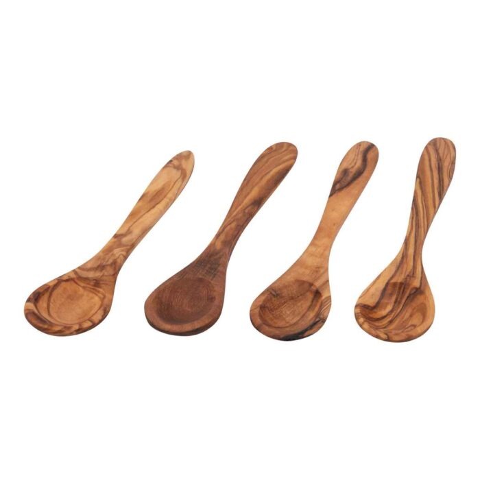 Olijfhouten Tapaslepeltjes (set van 4)